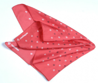 Damessjaal rood vierkant